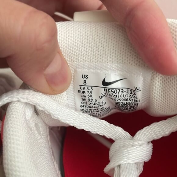 Nike Air Max 90 LV8 Sail/Multi-Color Siren Red Women Size 8(HF5073-133) - Picture 11 of 13